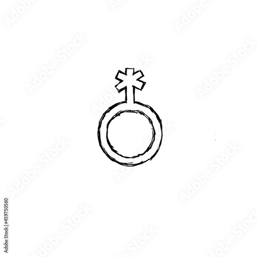 genderqueer nonbinary gender symbol (sketch)