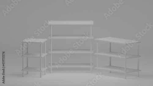 shelf 3D model rendering 3D model