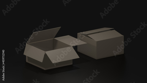 Box Low-poly 3D model Low-poly 3D model