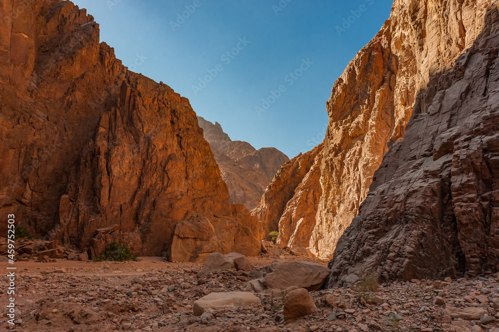 Nature landscape with canyon