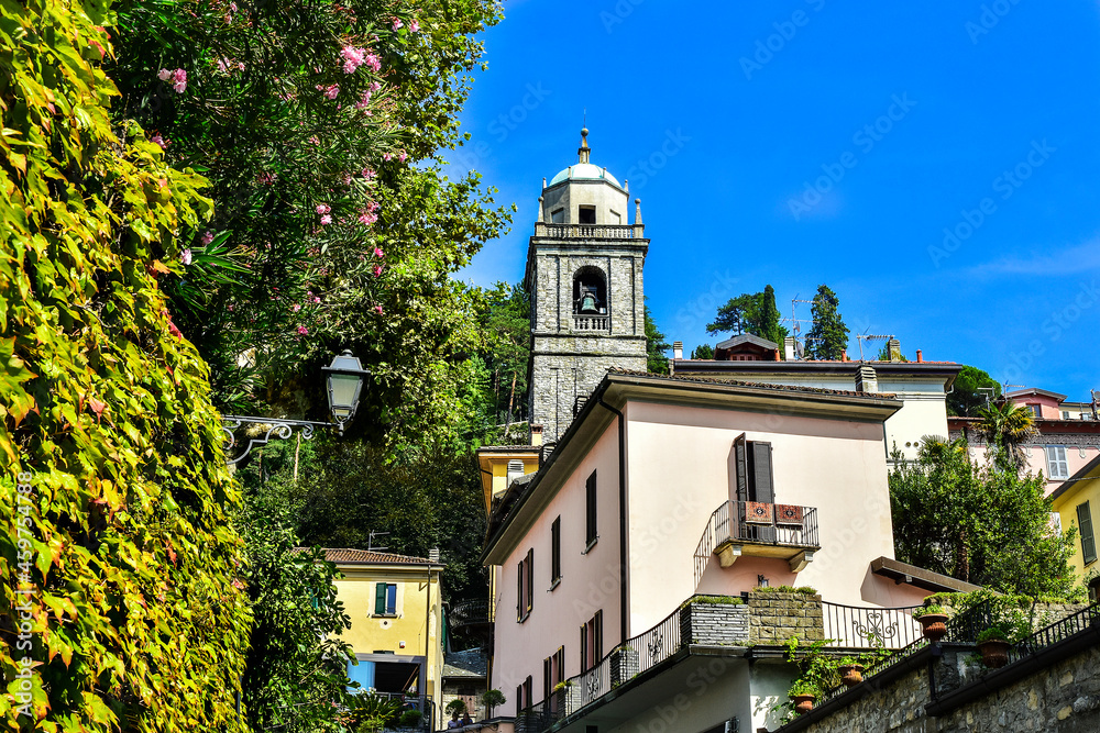 the beautiful town of Bellagio on Lake Como in Italy