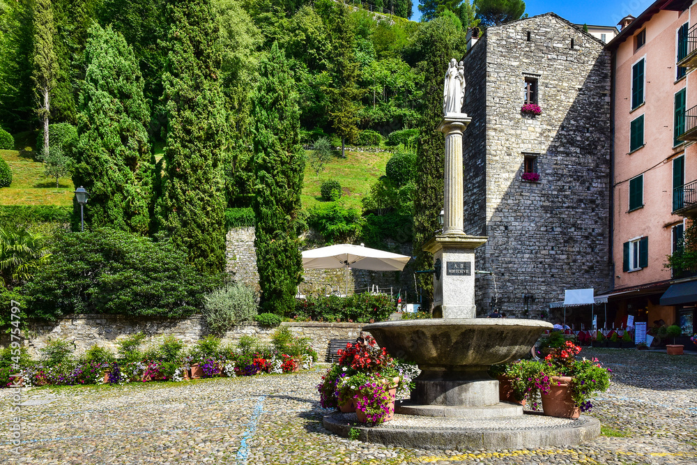 the beautiful town of Bellagio on Lake Como in Italy