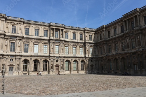 Le musee du Louvre, vu de l'exterieur, ville de Paris, Ile de France, France