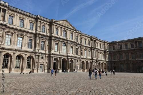 Le musee du Louvre, vu de l'exterieur, ville de Paris, Ile de France, France