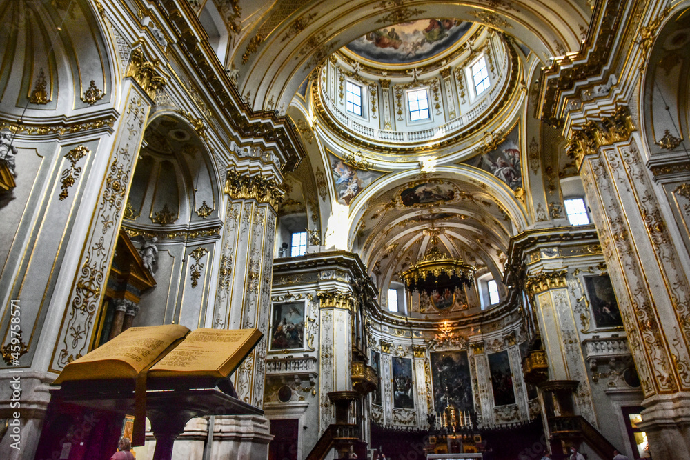 beautiful church interior in Venice, Italy