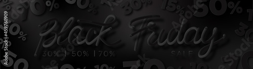 Black Friday Sale grey text