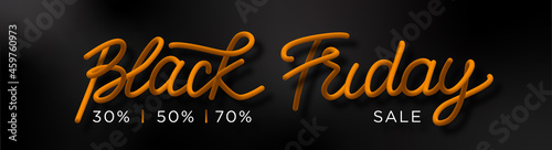 Black Friday Sale yellow text