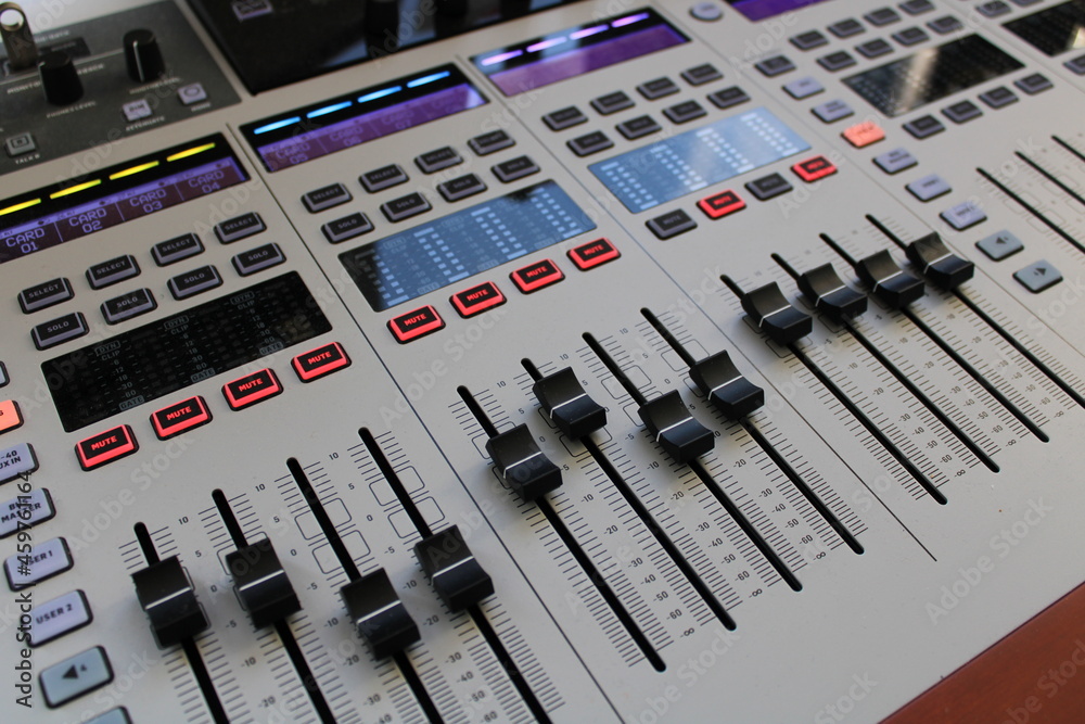 Fototapeta premium professional audio en radio studio
