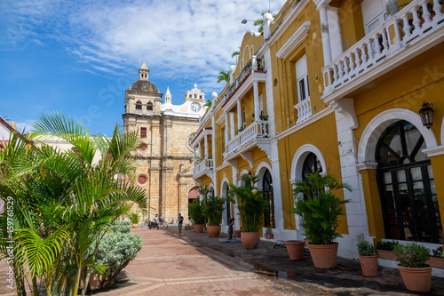View of the San Pedro Claver sanctuary in the walled city (Ciudad Amurallada) of Cartagena de Indias, Colombia © Diego Gomez