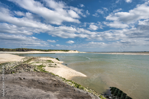 Tableau sur toile Vue sur la Baie d'Authie  et le bois de sapins / Berck  sur mer / Nord Pas de Ca