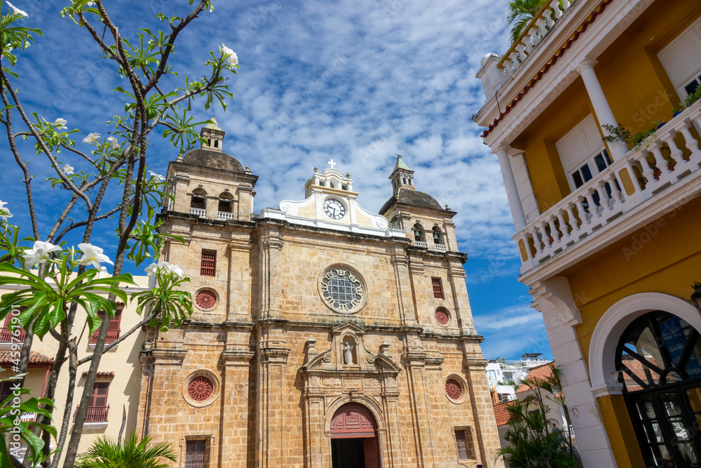 San Pedro Claver sanctuary in the walled city (Ciudad Amurallada) of Cartagena de Indias, Colombia