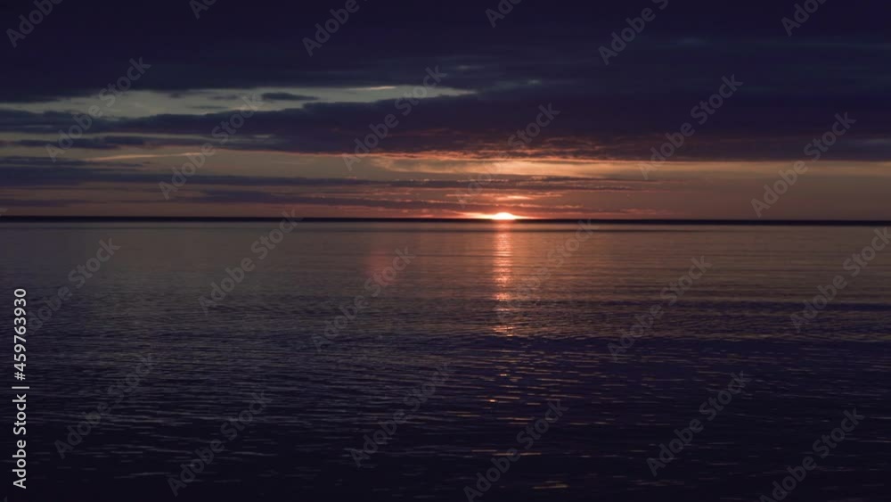 The Gauja River Flows Into the Baltic Sea Gulf of Riga Autumn Evening at Sunrise. The Gauja River Flows Into the Baltic Sea Gulf of Riga Autumn Evening at Sunrise.