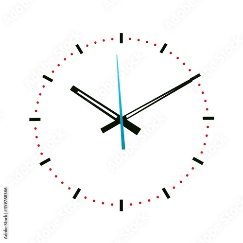 3D illustration 3D rendering. clock time.