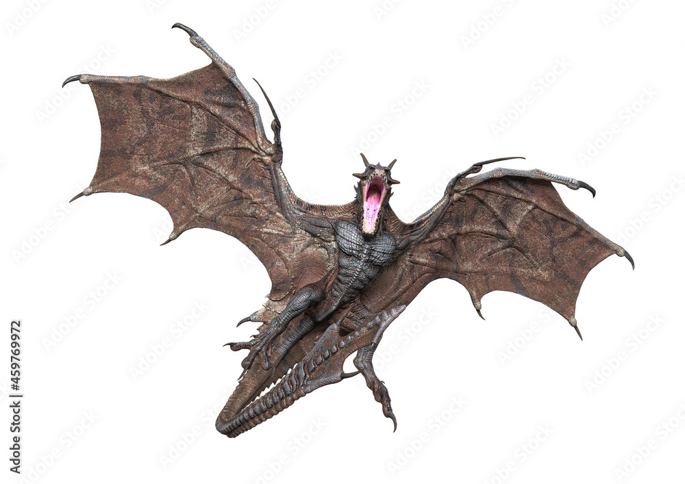 Naklejka premium master dragon is under attack