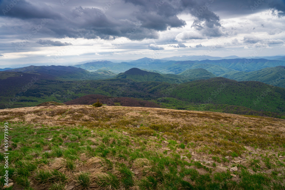 hiking trail to Tarnica, Bieszczady mountains Poland. hiking trail to Tarnica, Bieszczady mountains Poland.
