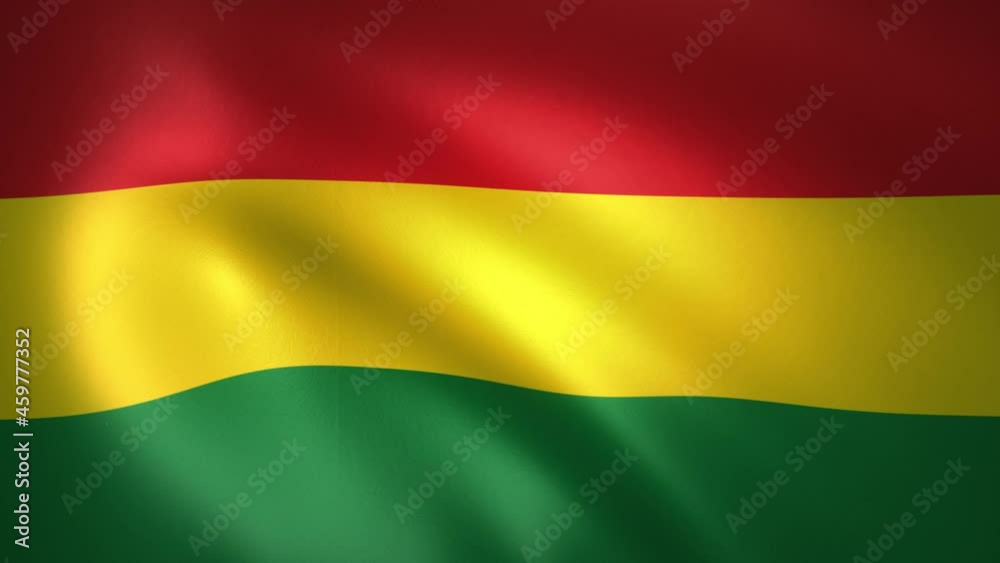 Flag of Bolivia Waving in the Wind (LOOP) Flag of Bolivia Waving in the Wind (LOOP)