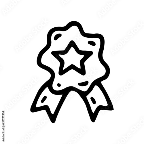 Obraz na płótnie badge line vector doodle simple icon design w salonie