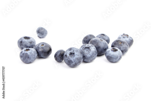 Blueberry sweet blue berries isolated on white