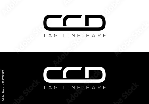CCD logo design. This logo icon incorporate with abstract shape in the creative way. photo