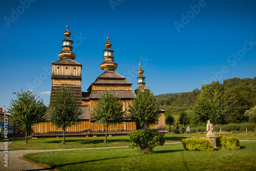 Old wooden Church located in Krempna (Beskid Niski, Podkarpacie - Poland) 