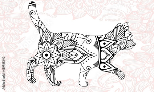 Cat coloring book for adult cat lover	