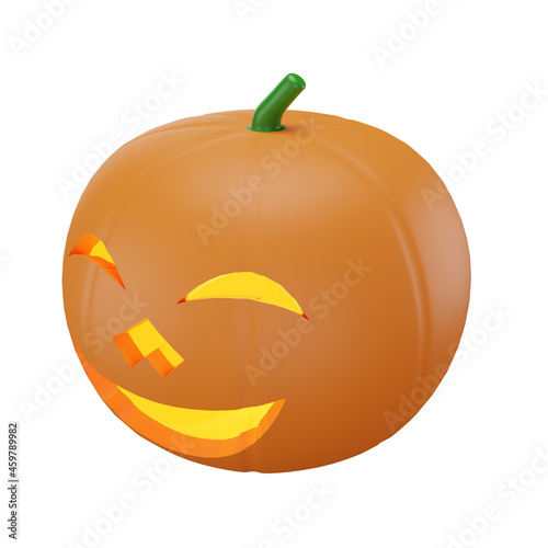 pumpkin with halloween concept © Rahmat