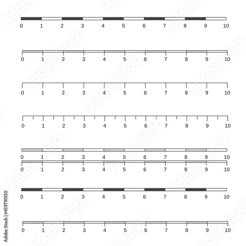 Vector map scales graphics for measuring distances