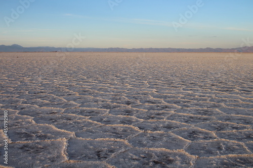 sunrise in the northwestern Argentinian salt flat