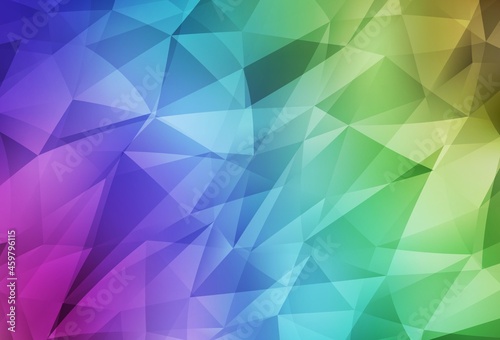 Light Multicolor vector low poly texture.