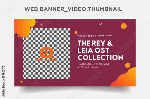 Web and Video Thumbnail Template Vector design. Fully Editable.