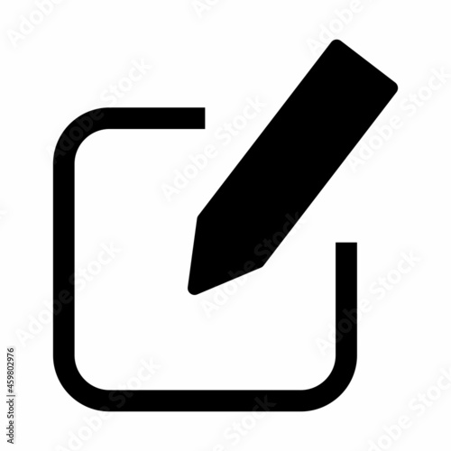Edit button icon. High quality and suitable for your design, web design, mobile app design, etc. Isolated vector illustration on a white background.