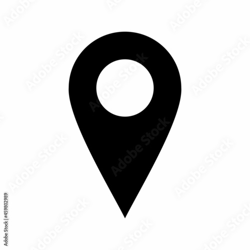 Location vector symbol and icon. High quality and suitable for your design, web design, mobile app design, etc. Isolated vector illustration on a white background.