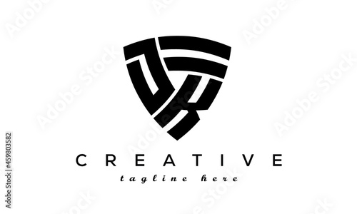 Shield letters DK creative logo