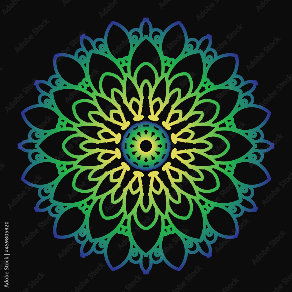Circular pattern in form of mandala Circular pattern in form of mandala