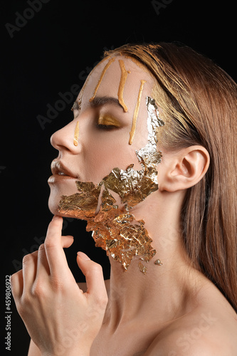 Beautiful young woman with ...