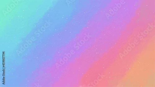 abstract rainbow watercolor painting background vector.  Light Pink  Blue vector cover with astronomical stars. Shining colored illustration with bright astronomical stars.  