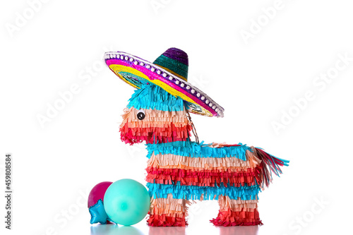 Sombrero hat with Mexican p...