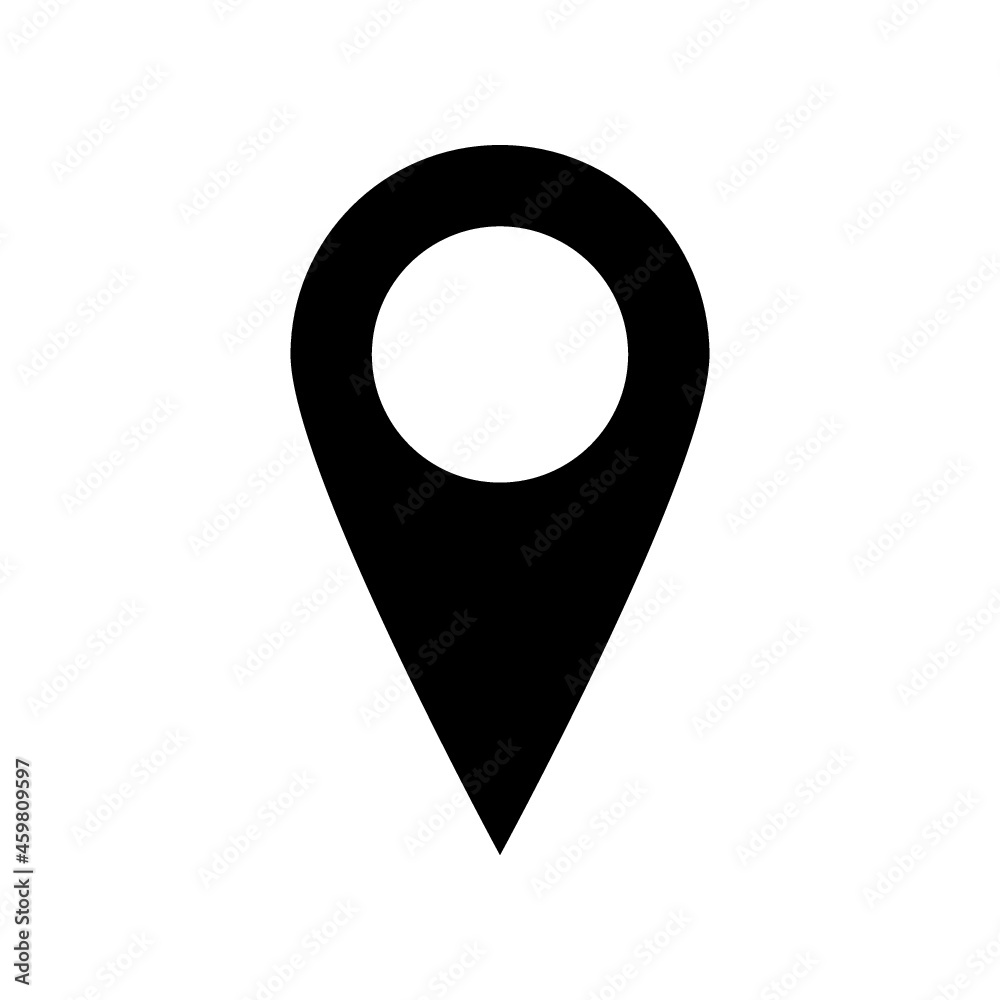 black gps icon