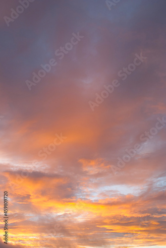 Fototapeta Naklejka Na Ścianę i Meble -  natural landscapes of sunrise and sunset in Asia Beautiful scenery under the sky after sunset with warm colors in the background