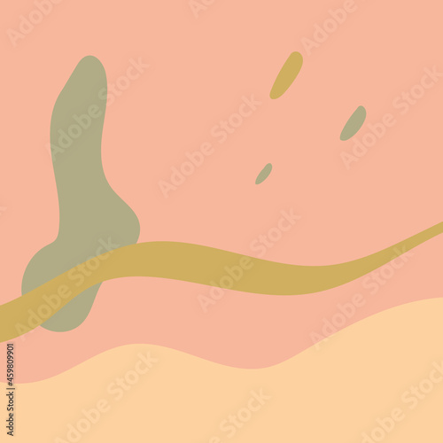 Abstract flat design background  flat design decoration background with pastel colors.