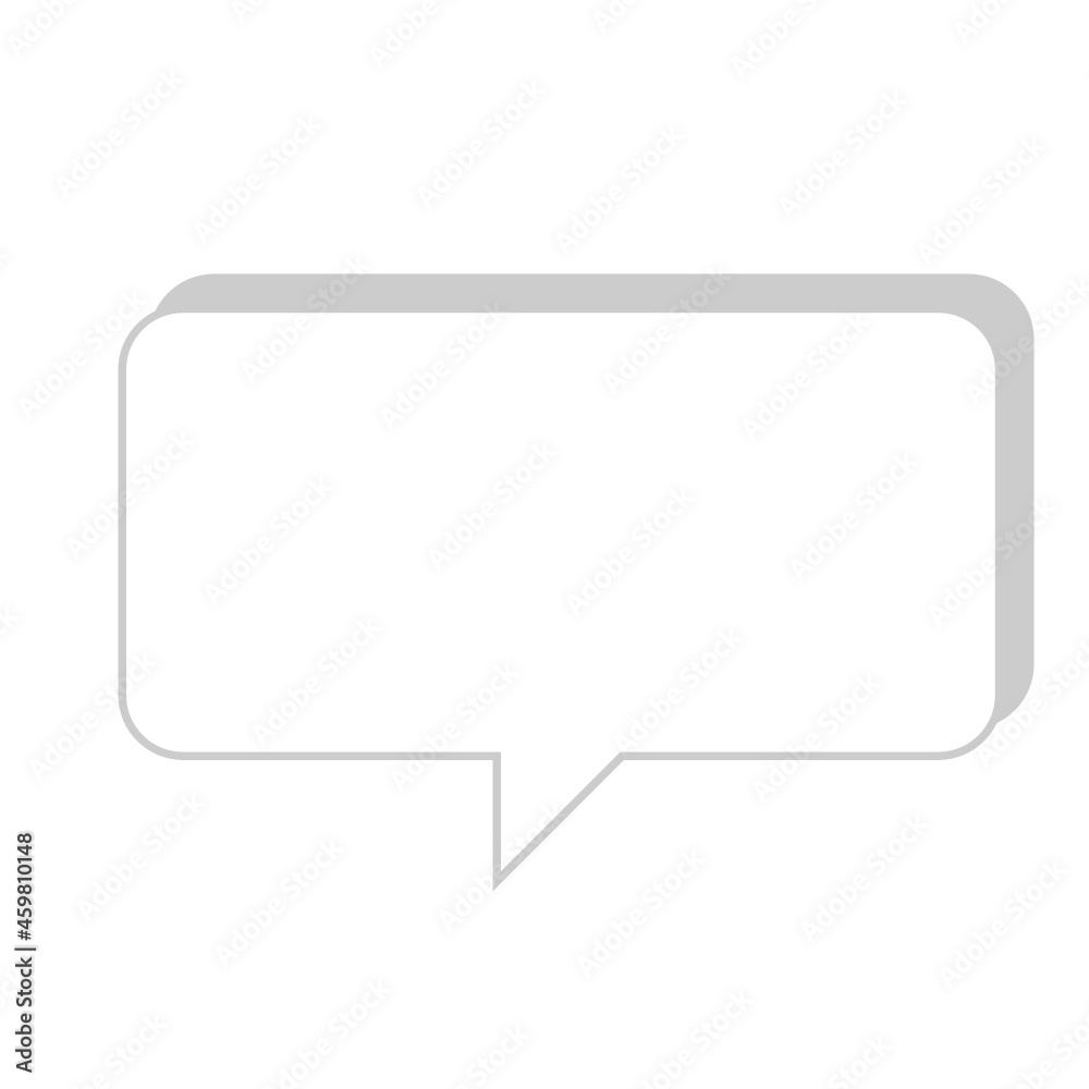 blank chat bubble
