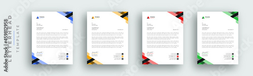 Modern And Clean Letterhead Design Template Business Style Professional Template Design Creative Business Letterhead Design Template for your business, with color variation 