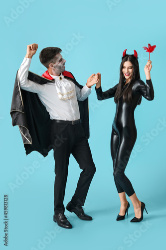 People in Halloween costume...