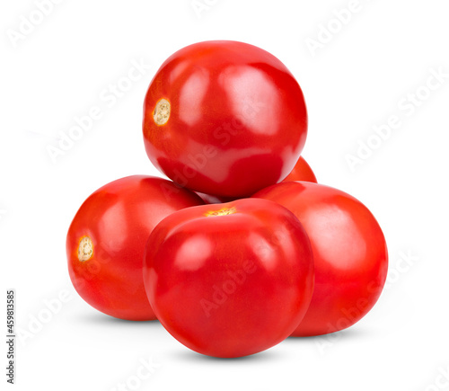 Fresh red tomato isolated on white