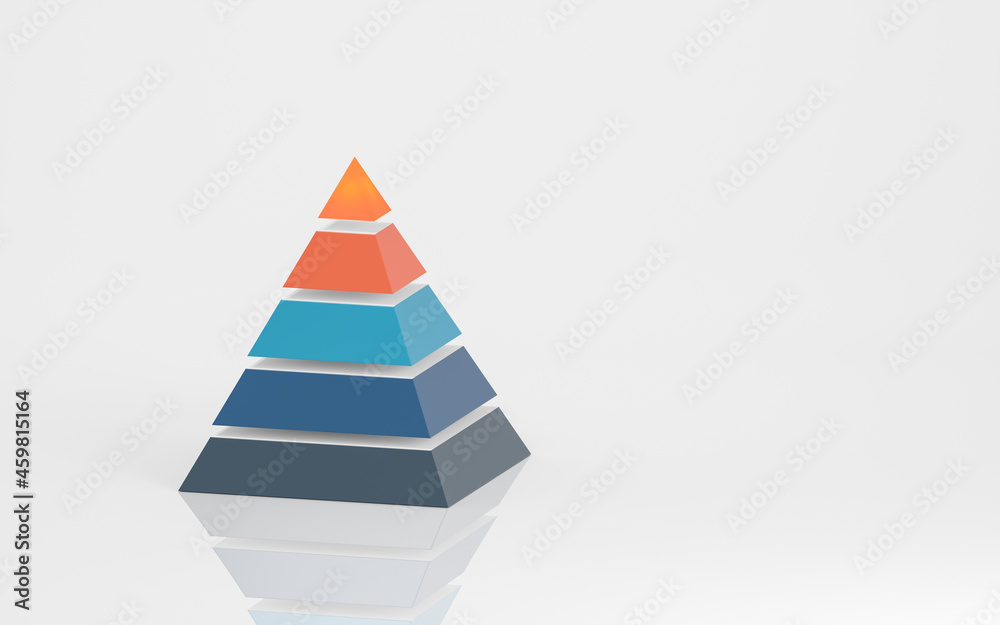 Pyramid graphics and data analysis, 3d rendering. Pyramid graphics and data analysis, 3d rendering.
