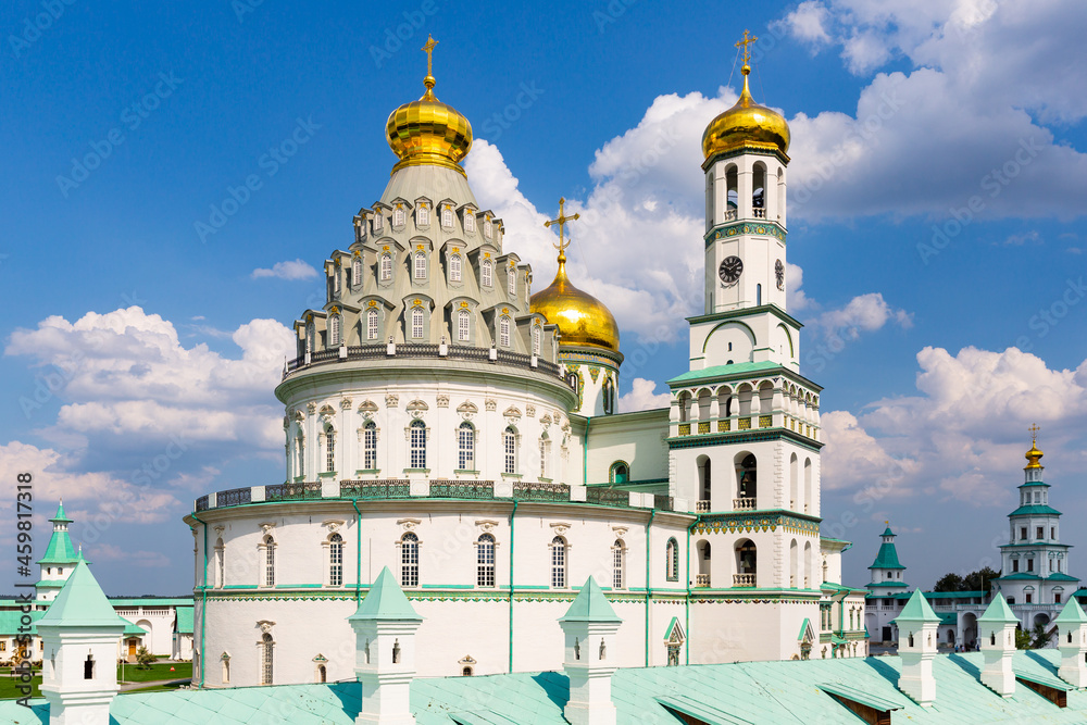 Exterior view of New Jerusalem Monastery in Istra, Russia.