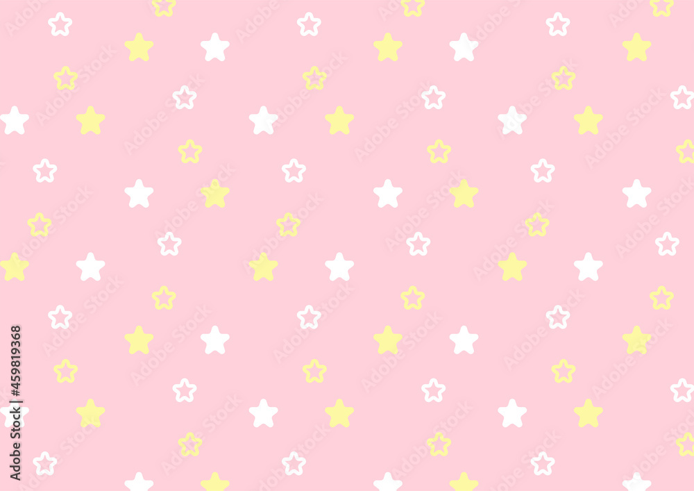 背景 パステルカラー 星 ピンク Stock Vector Adobe Stock