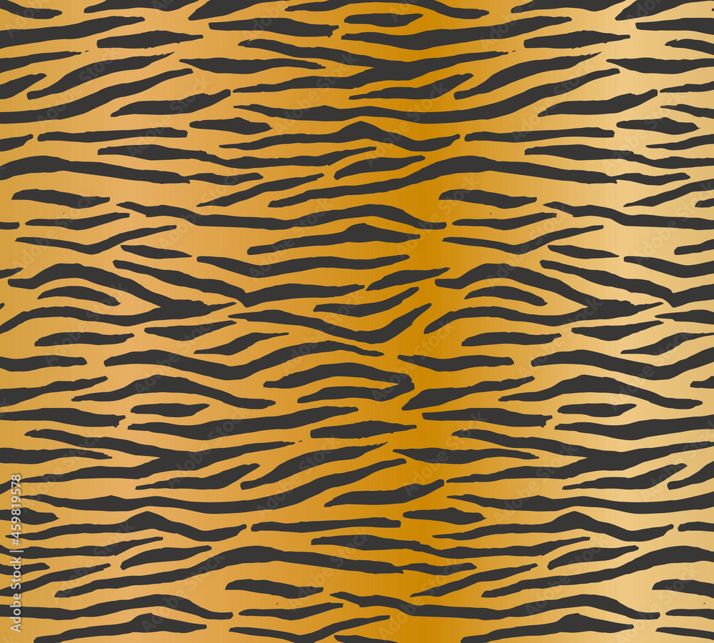 Fototapeta premium Yellow and black tiger stripe pattern