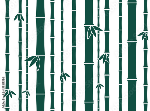 Japanese traditional bamboo forest pattern vector background