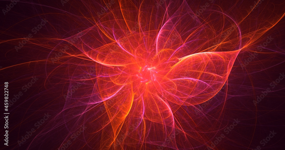 3D rendering abstract multicolor fractal light background 3D rendering abstract multicolor fractal light background